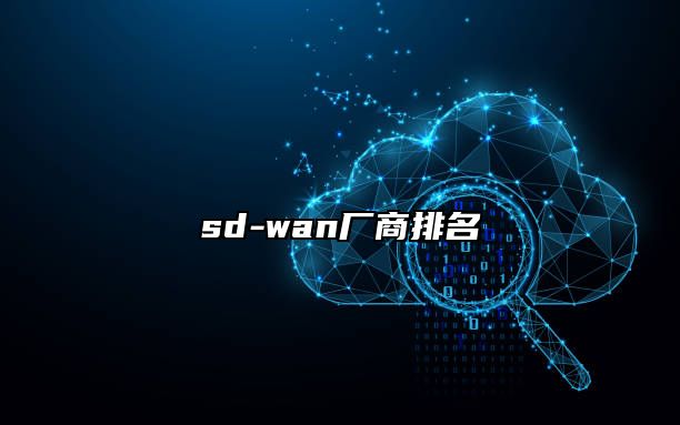 sd-wan厂商排名