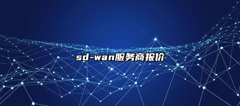 sd-wan服务商报价