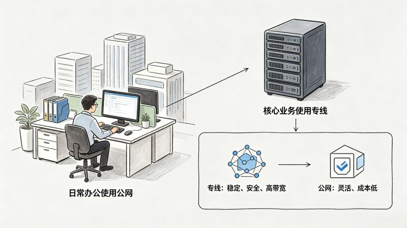 企业到底什么时候需要拉专线?别再盲目用公网了 企业到底什么时候需要拉专线?别再盲目用公网了