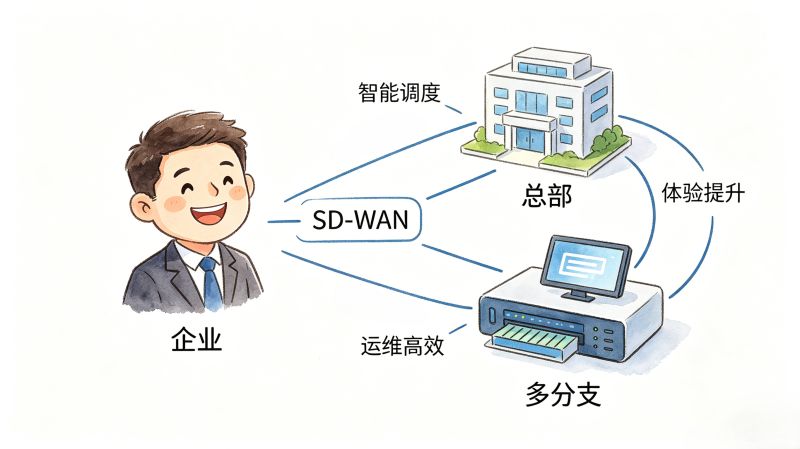 专线贵、扩容慢、跨网卡？企业多分支组网，SD-WAN 是不是最优解？