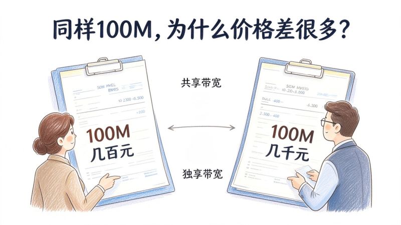 独享带宽和共享带宽，差的到底是什么？